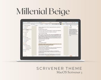 Millenial Beige Light Scrivener Theme | macOS