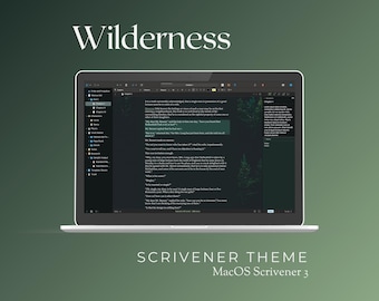 Wilderness Dark Scrivener Theme | macOS