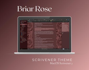 Briar Rose Dark Scrivener Theme | macOS