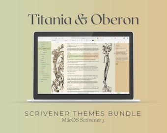 Titania & Oberon Fairycore Light Scrivener Theme Bundle | macOS