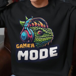 Gamer Mode Sweatshirt - Unisex Heavy Blend Crewneck, Perfect Gift for Gamers, Cozy Gaming Apparel, Video Game Sweatshirt, Fun Casual Wear,