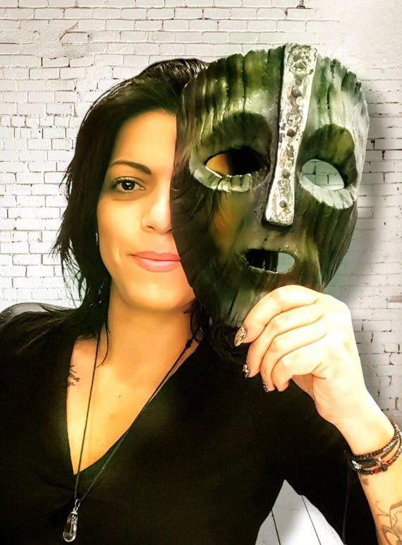 The Mask: Real Size 3D Printed Hand Painted Wall Art - Etsy