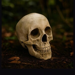 Human Skull /Halloween/Home Decor/ 3D Printed And Hand Painted / Life Size/ Headphones Holder