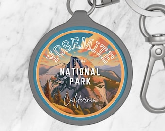 Yosemite National Park Keychain: Half Dome Acrylic Souvenir