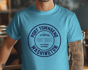 Port Townsend Washington T-Shirt, Coastal Outdoor Apparel