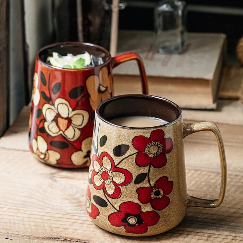 Ceramic Hand Painted Cup - Etsy