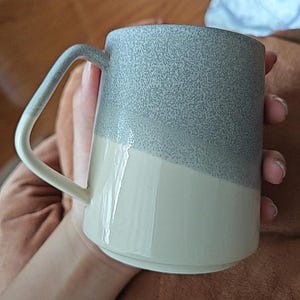 Ceramic Coffee Mug with Wooden Spoon – 350 ml Pottery Cup for Home & Office – Perfect Gift for Coffee Lovers Housewarming Anniversary