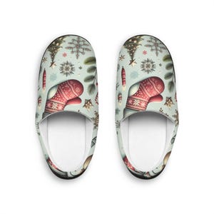 Christmas Women&#39;s Slippers, Holiday Home Shoes, Festive Indoor Footwear, Soft Winter House Slides, Cozy Xmas Slip-Ons