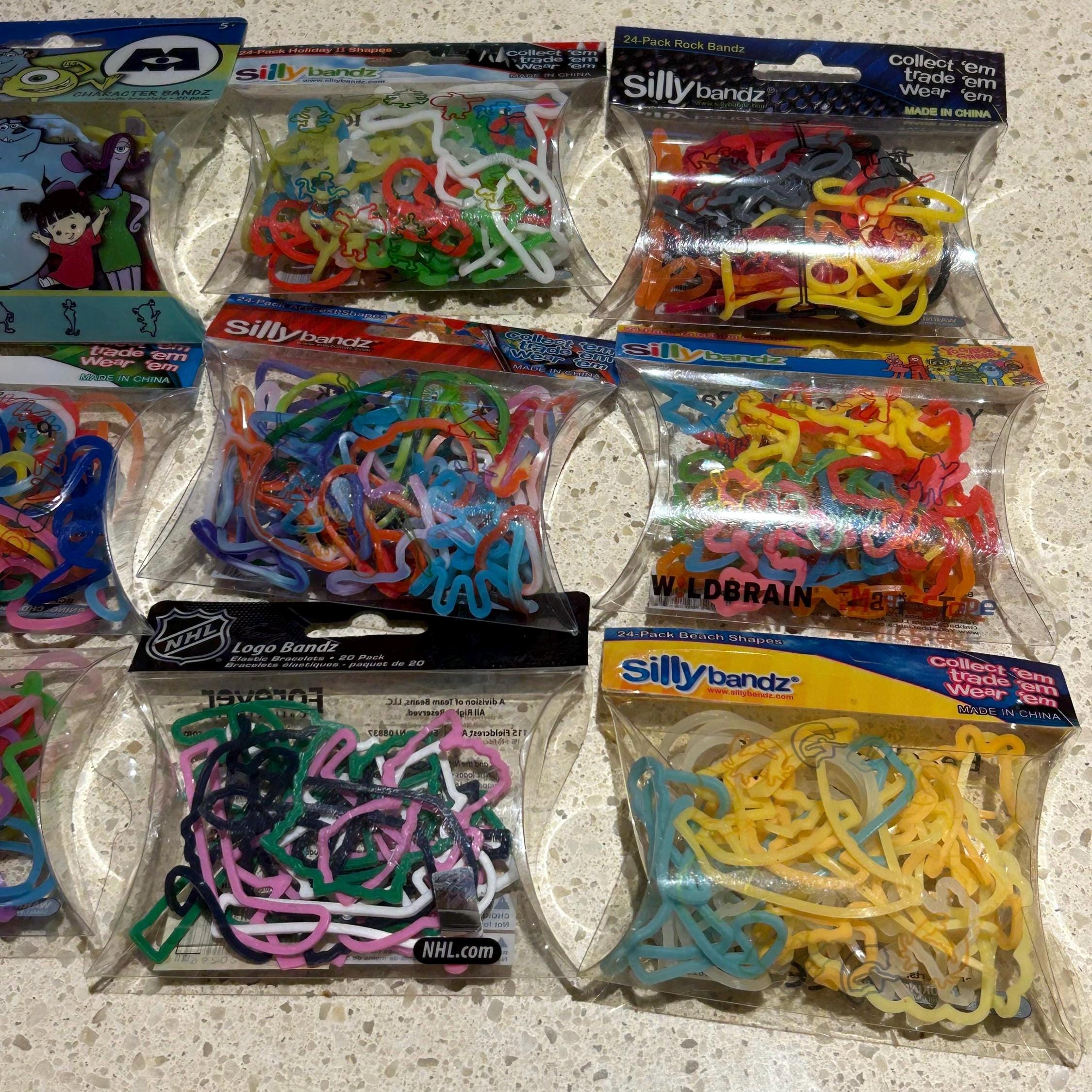 Silly Bandz NHL Beach Art Alphabet Disney Animals Holiday Rock Yo
