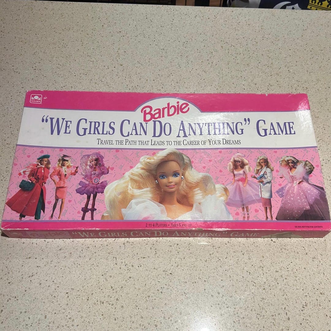 Barbie We Girls Can Do Anything Game 1991 Vintage Mattel