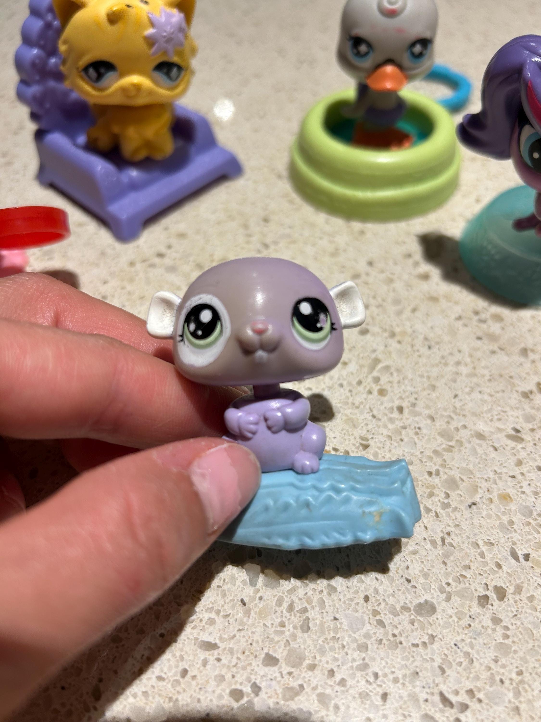 Littlest Pet Shop Orange Persian Cat Purple Hamster Panda Zoe