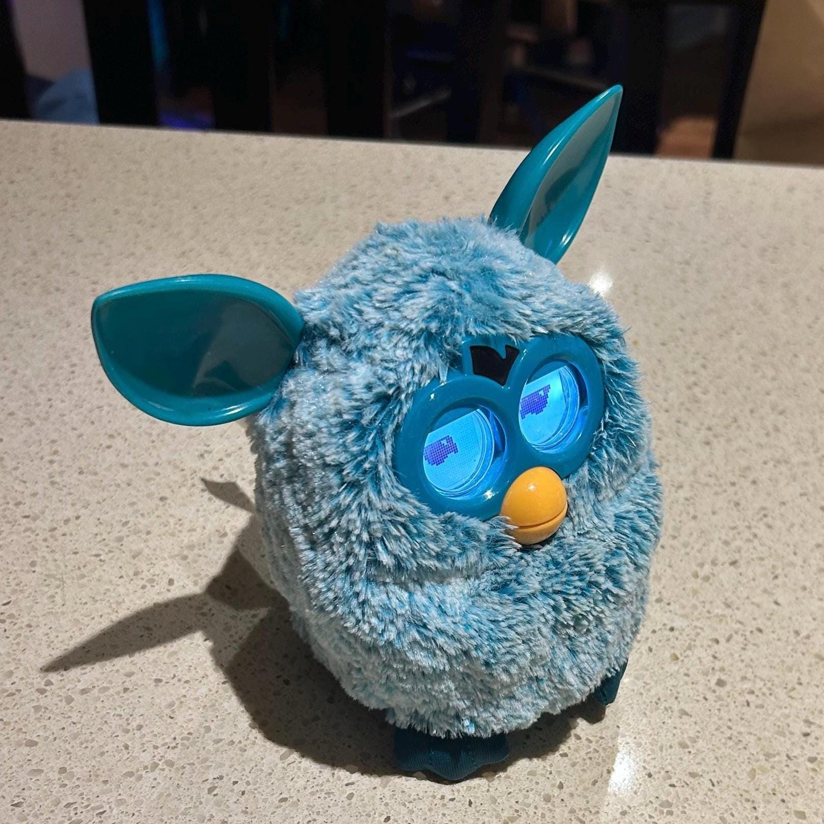 Furby 2012 Hasbro Bleu/orange/jaune – Testé, Fonctionne Parfaitement