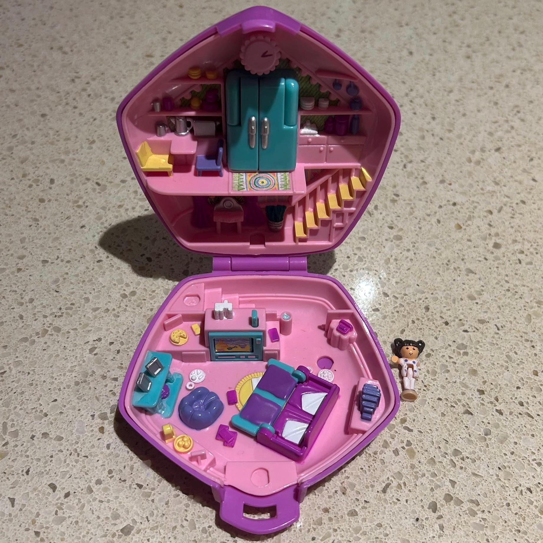 リトルミー Polly Pocket Slumber Party Fun Compact 1994 Vintage Mattel With