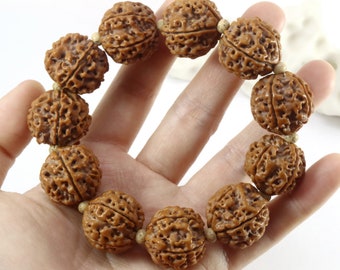 金剛 Rudraksha Big Beaded Bracelet (pre-owned 19+mm beads, 17cm long)