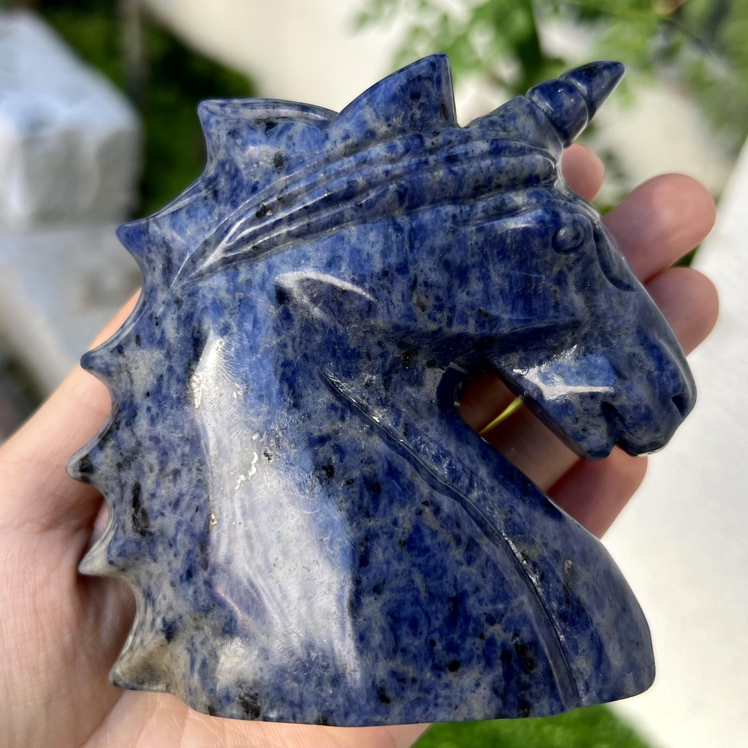 ソーダライト 天然石 ユニコーン 天然ソーダライト&ハイドログロシュラー ユニコーン、クォーツ