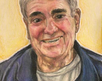Custom Person Portraits w/Colored Pencil Watercolor Physical Item