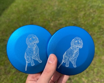 Minimarcador de disco de golf personalizado / Minimarcador de aluminio personalizado / Regalo grabado para golfistas de disco