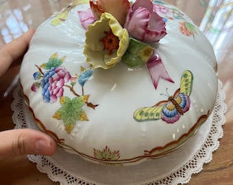 Herend Round Covered Candy Dish