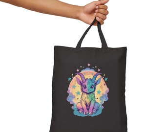 Baby Baphomet tote Bag  Pastel Occult Tote  Mystical Goat Design Witchy Tote Bag Esoteric gifts Witchcore gift cute baphomet tote