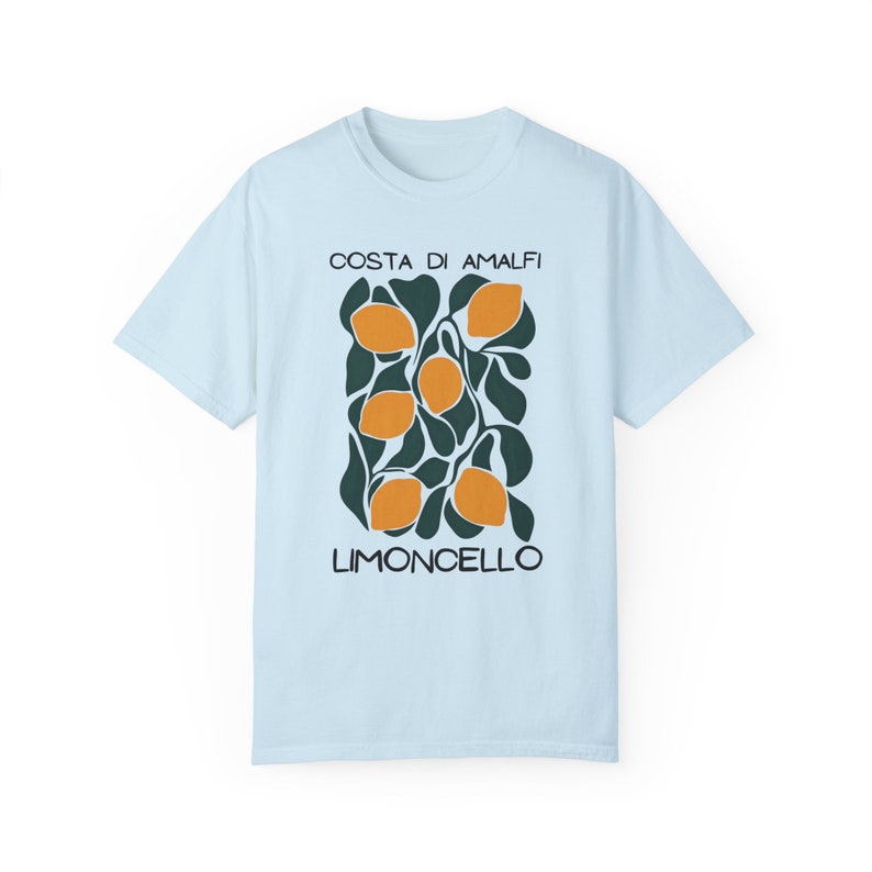 Camisa de limón Limoncello, camiseta de la Costa de Amalfi, camisa de limón, camisa de Positano, camiseta de limones italianos Camisa estilo Matisse La Dolce Vita imagen 9