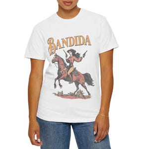 Bandida Distressed Shirt Western Horse Shirt Bandit Cowgirl Shirt Rebel Country Girl Shirt Bohemian Shirt Western Cowgirl Bandita bandits image 6