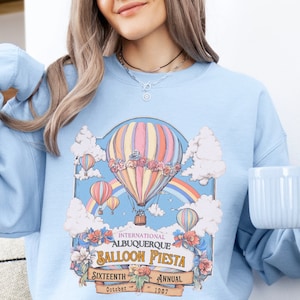 Albuquerque Balloon Fiesta Sweatshirt, New Mexico Hot Air Balloon Festival, Balloon Festival Sweatshirt, Fun Balloon Sweatshirt, New Mexico