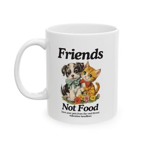 Friends Not Food mug  Election Funny Kamala Harris 2024 mug Childless cat ladies gift Kamala Harris supporter gift
