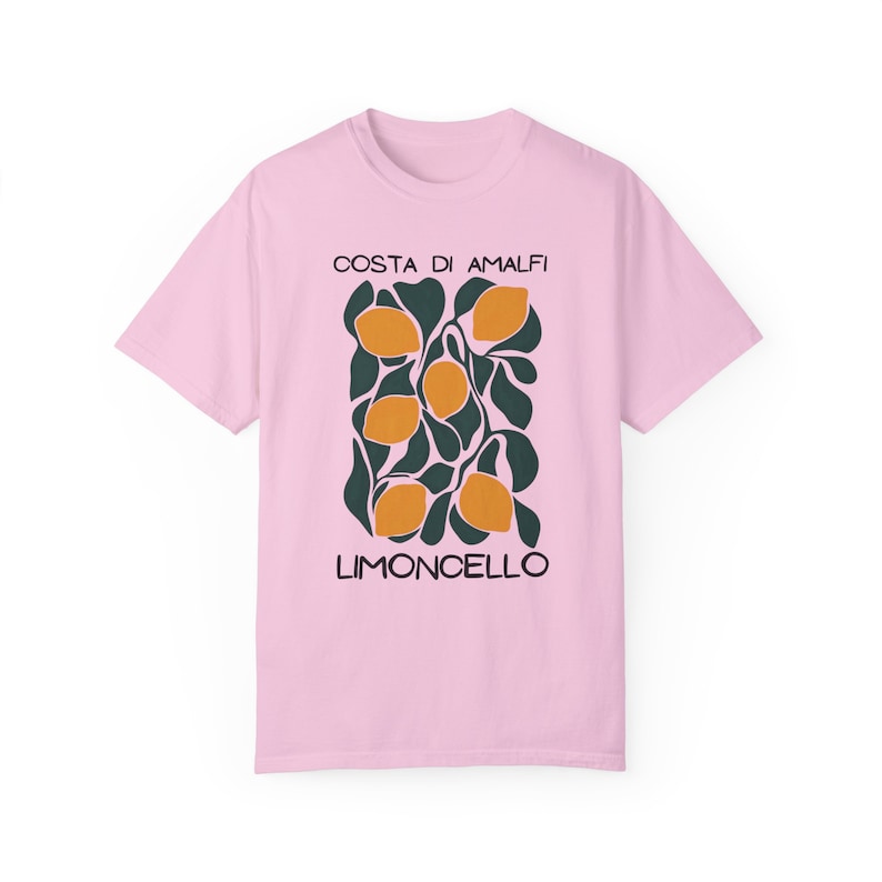 Camisa de limón Limoncello, camiseta de la Costa de Amalfi, camisa de limón, camisa de Positano, camiseta de limones italianos Camisa estilo Matisse La Dolce Vita imagen 8