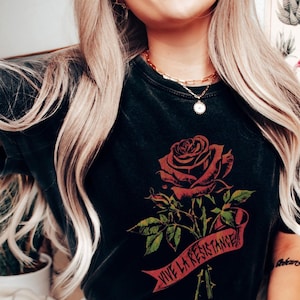 Maglietta "Viva la Resistenza" in stile vintage, in stile francese, anti-Trump, regalo per i diritti delle donne, regalo femminista per lei, potere femminile