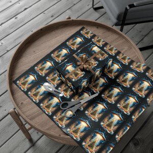 UFO Abducting Christmas Presents Wrapping Paper Holiday White Elephant Gift Wrap UFO Lover Alien Space Lover Sci-fi Paranormal Gift image 9