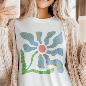 Subtle Protest Shirt Vive La Resistance Floral Shirt Subtle Anti Trump Floral Shirt Matisse Flower Shirt Feminist Democrat Gift For Her