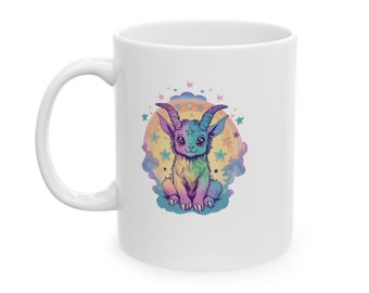 Baby Baphomet Mug Pastel Occult Mug Cute Alternative Gift Mystical Goat Design Witchy Coffee Mug Esoteric Drinkware Available in 11oz & 15oz