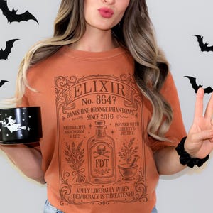 Feminist Witch Anti Trump Shirt Subtle FDT Witchcore Tee Liberal Protest Top Occult Vintage Aesthetic Not My President 8647 Witch Shirt Yam
