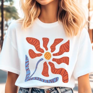 Subtle Protest Shirt Vive La Resistance Floral Shirt Subtle Anti Trump Floral Shirt Matisse Flower Shirt Feminist Democrat Gift For Her