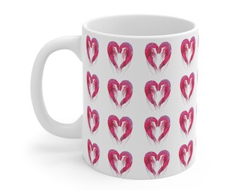 Shrimp Heart Mug Seafood Lover Gift Prawn Mug Valentines Day Love Gift For Her Shrimp Cocktail Mug Unhinged Funny Anniversary