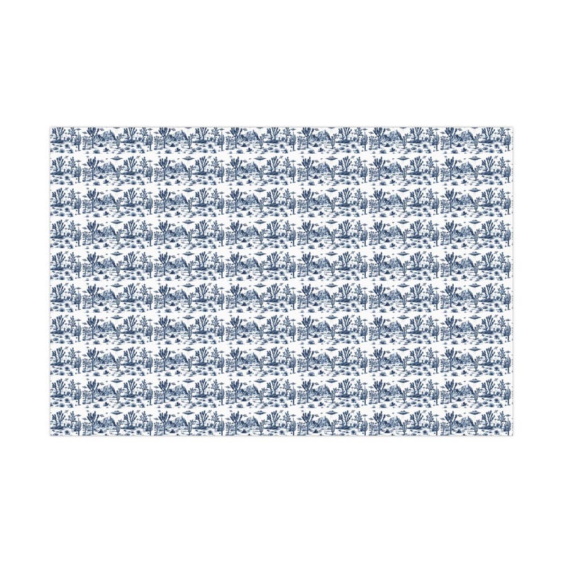 Joshua Tree Alien UFO Abduction Wrapping Paper Unique UFO Gift ufo Abduction Toile De Jouy Style Wrapping Paper UFO Enthusiast Housewarming image 7