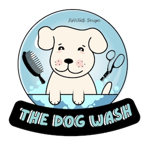 Dog Grooming Logo Dog Wash Logo Pet Grooming Logos  ~  Instant Access with Canva