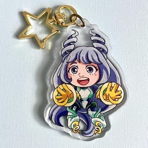 MHA Nejire Hado acrylic charm keychain || Double sided / Different Design || 2.5 inch charm w/ Star clasp || My Hero Academia ||