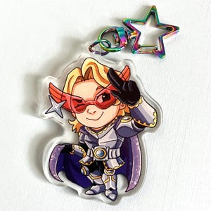 MHA Yuga Aoyama acrylic charm keychain || Double sided / Different Design || 2.5 inch charm w/ Star clasp || My Hero Academia ||