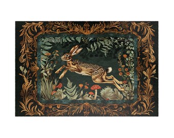 Woodland Hare Jigsaw Puzzle Witchy Puzzle Nature Puzzle for Mothers Day Cottagecore Puzzle Gift Idea for Her 1000 Piece Puzzle for Adults