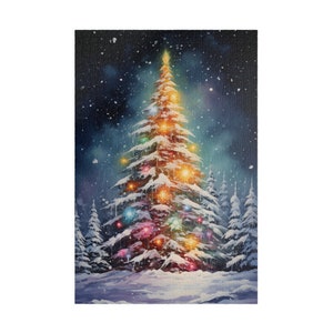 O Christmas Tree Jigsaw Puzzle, Holiday Picture Puzzle for Adults, Gift for Her, 1000 Piece Puzzle, 500 Piece Puzzle