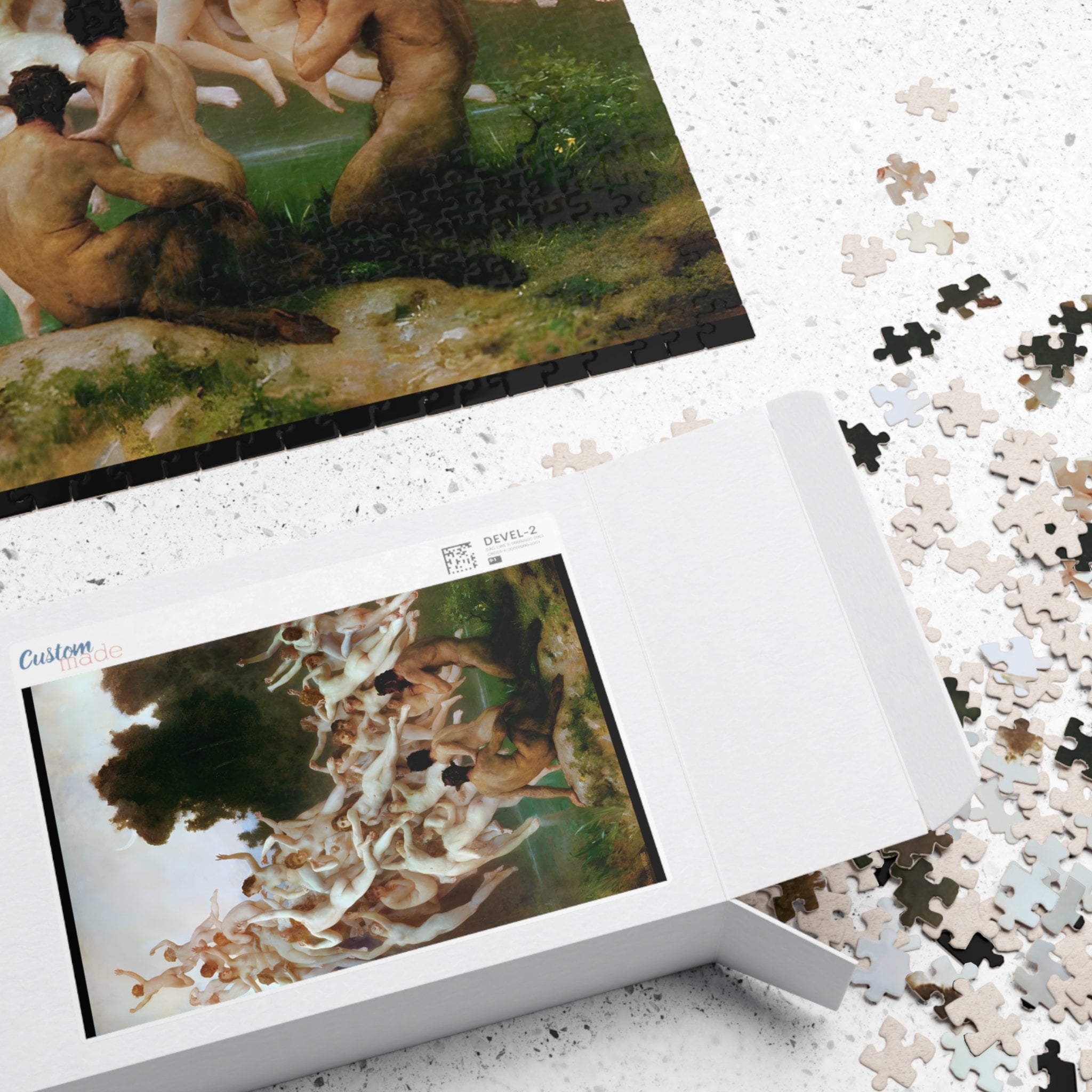 Nude Fine Art Jigsaw Puzzle, Mature Content Art 1000 Piece Puzzle for Adults, Very Difficult 500