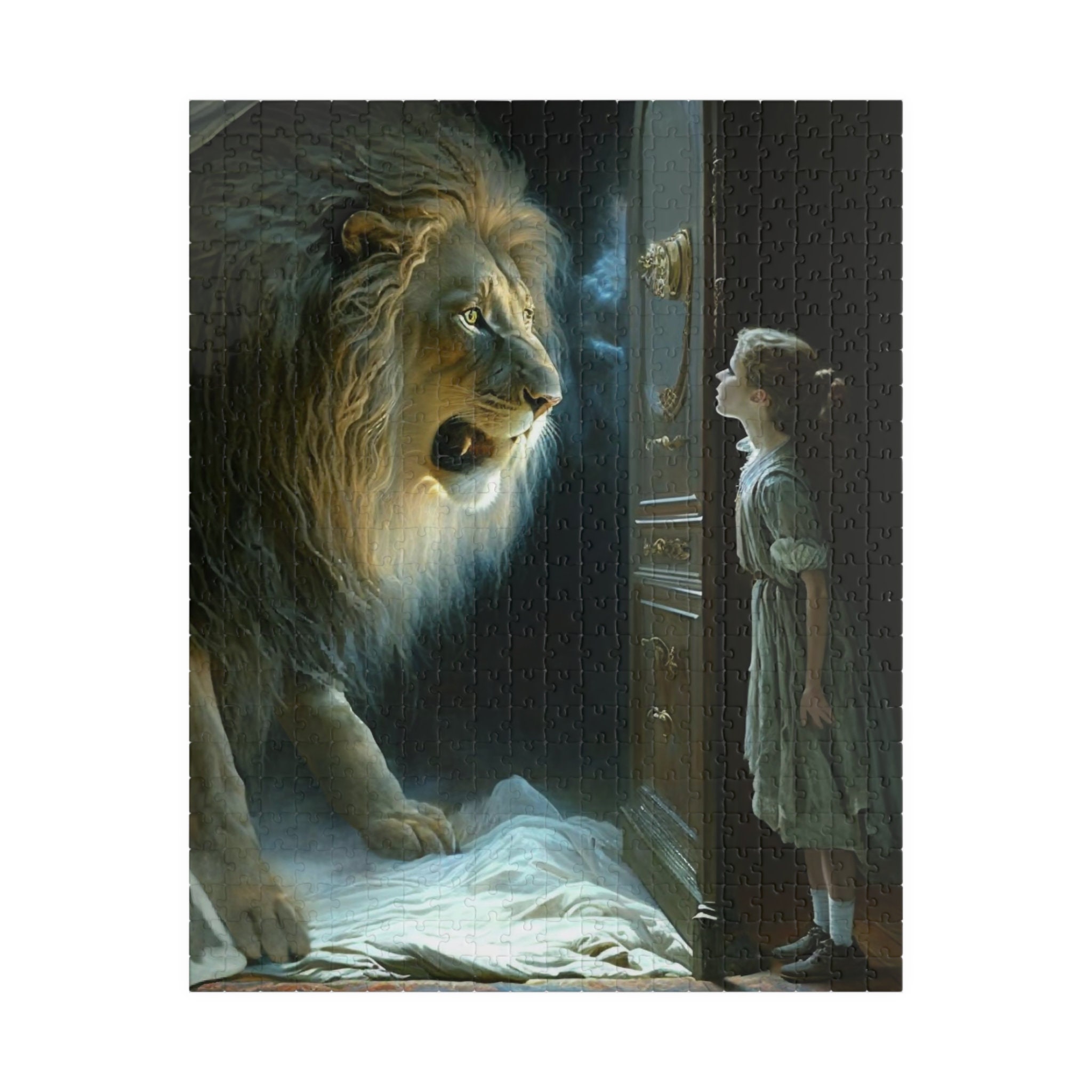 lucy pevensie and the aslan (the chronicles of narnia) - AI