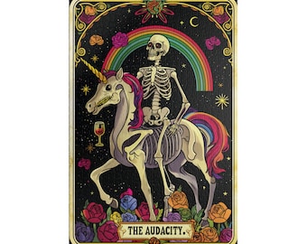The Audacity Puzzle Tarot Card 2 Funny Puzzle Gift Skeleton Puzzle Beautiful Puzzle for Adults 500 Piece Puzzle 1000 Piece Puzzle 500 Pieces