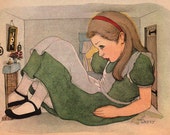 Alice in Wonderland mono deluxe Needlepoint Canvas