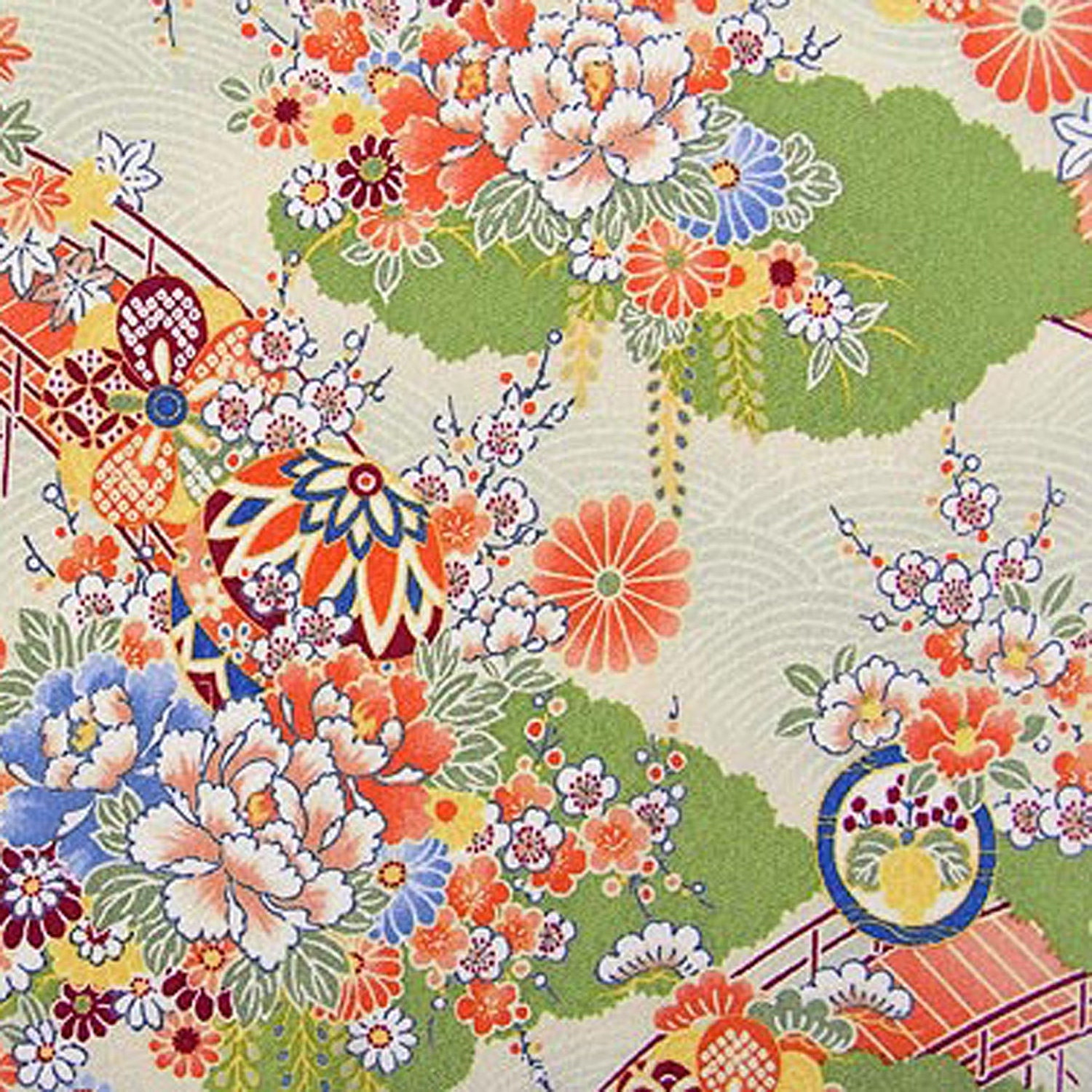 Kimono Fabric 2 on mono deluxe Needlepoint Canvas Etsy