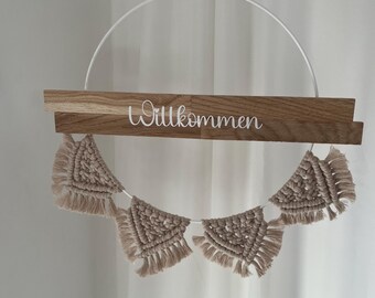 Haustürdekoration | Willkommensschild | Türkranz | Hängedeko | Türdeko | Dekoration |Fensterschmuck | MitbringselMinimalistisch | Geschenk