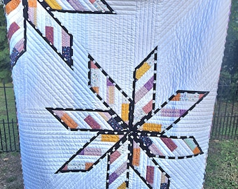 Patrón de colcha Supernova Star: Diseño moderno Prairie Point (patrón PDF)