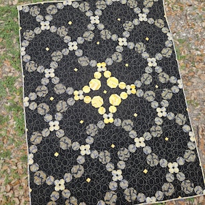 Ripple Effect Octagon Quilt Block Pattern, Modern Piecing (PDF Pattern)