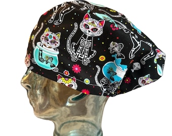 Gorro quirúrgico Skeleton Kitties and Fish, Skeleton Cats sin aranceles